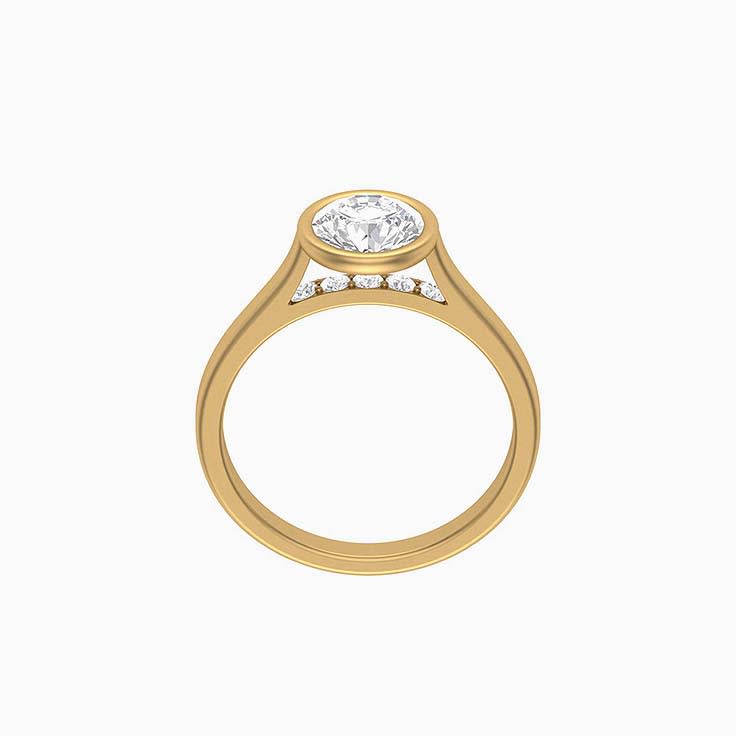 Bezel Set Solitaire Natural diamond