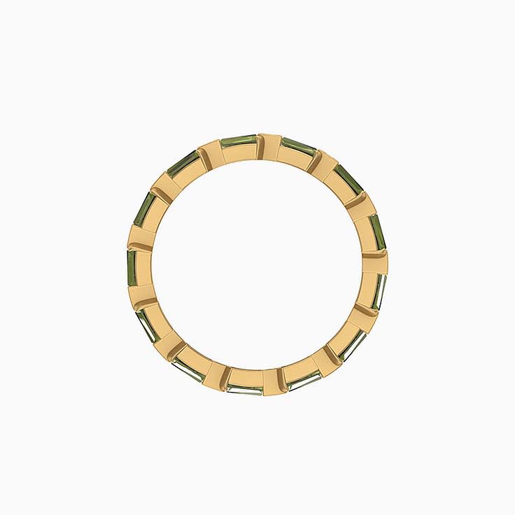 Step design Natural Australian Sapphire band