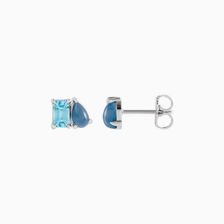 Two Stone topaz Studs