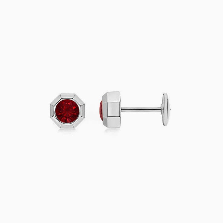Natural best Ruby studs at 50 points total weight