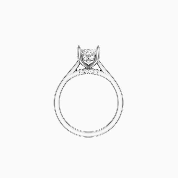 2ct Oval Lab Ring With Hidden Halo