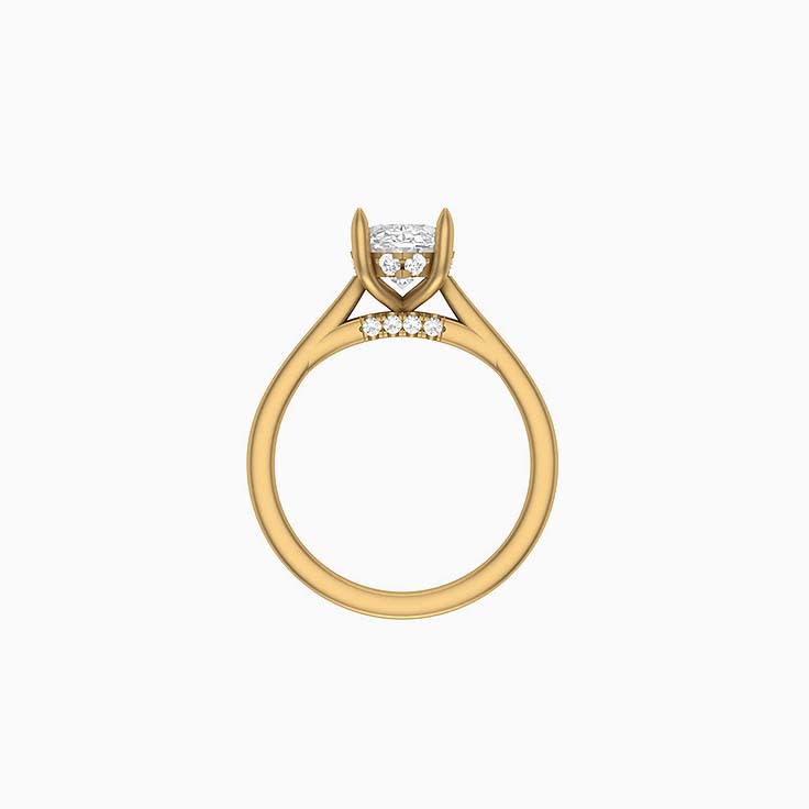 2ct Oval Lab Ring With Hidden Halo