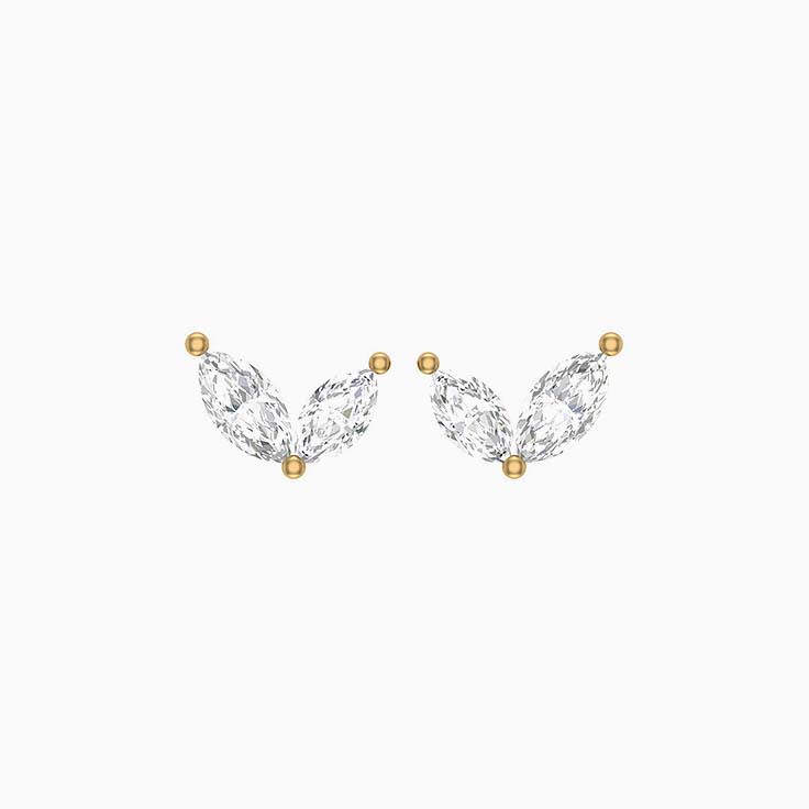 Sweetheart Marquise Diamond Stud Earrings