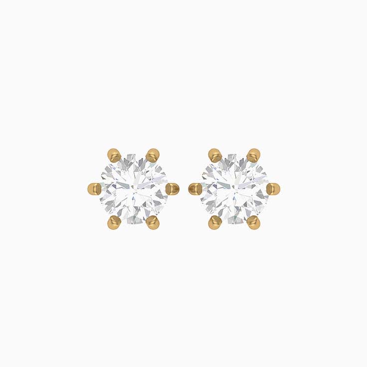 Classic Natural diamond studs 1 and a half in total weight.