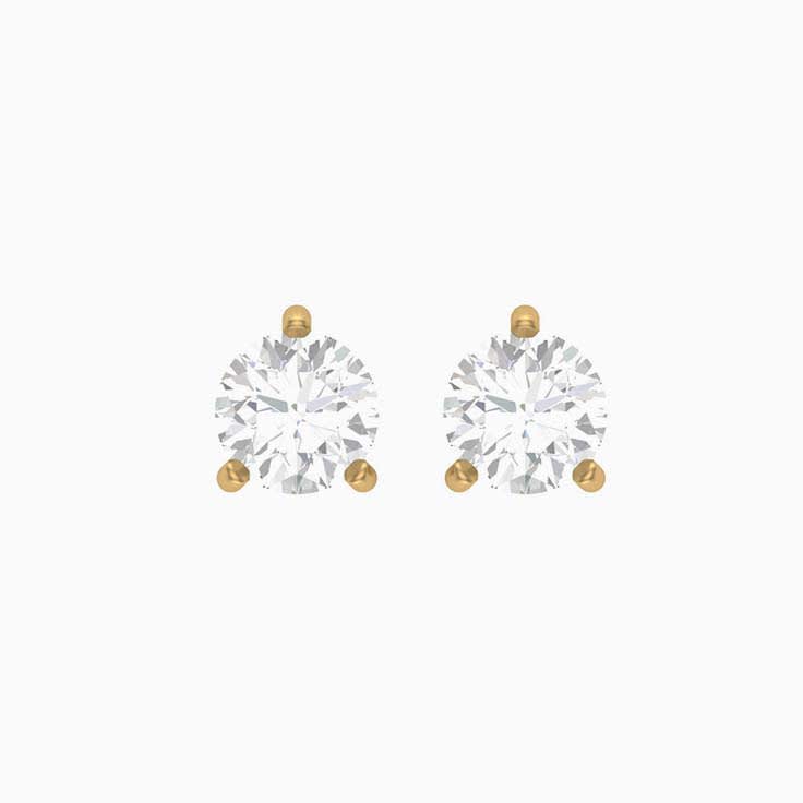 1ct each stud Natural diamonds