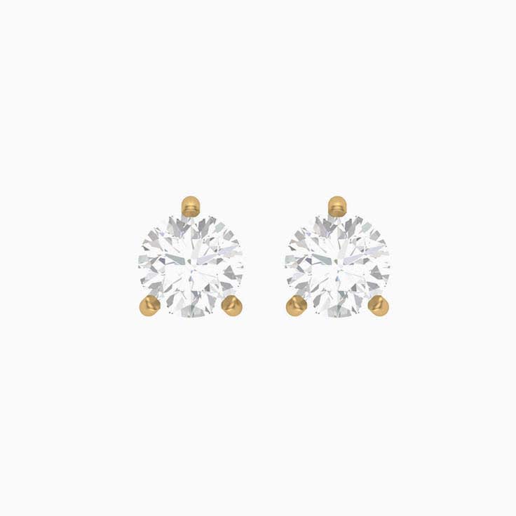 1ct each stud Natural diamonds