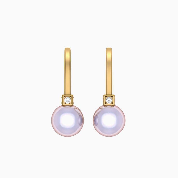 Drop South Sea pearl 10mm each earrings