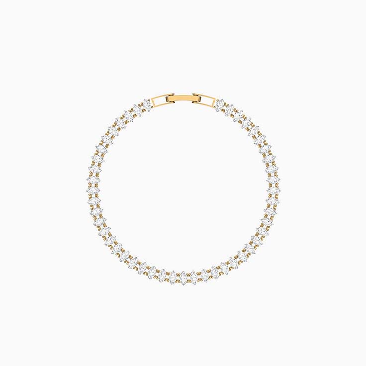 Lab Marquise cut Tennis bracelet