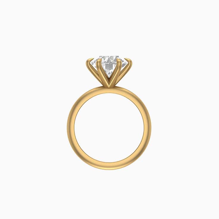3ct Lab round diamond Engagement ring.