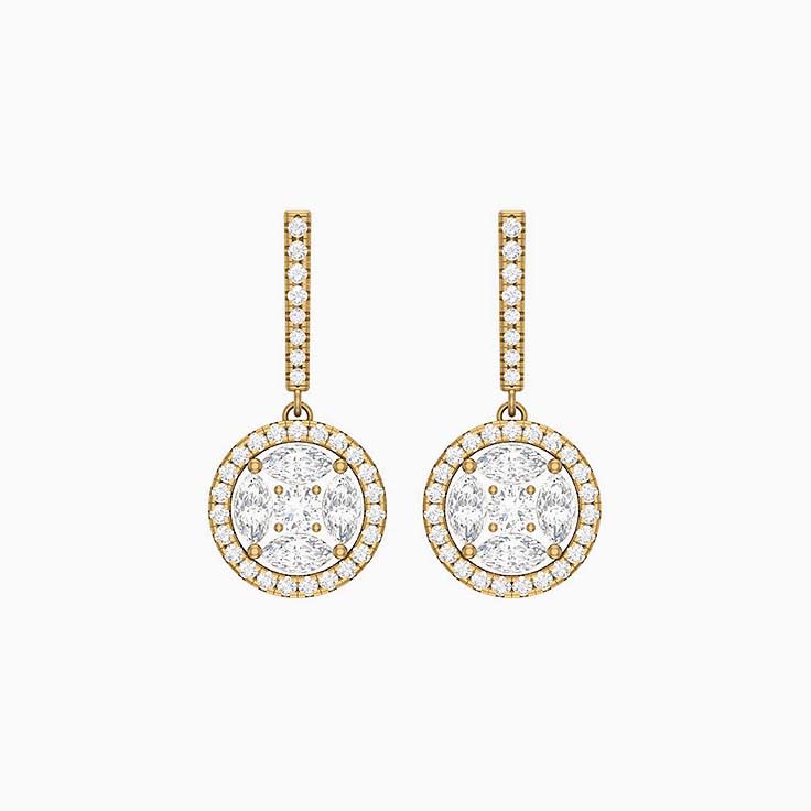 Rotunda natural diamond earrings