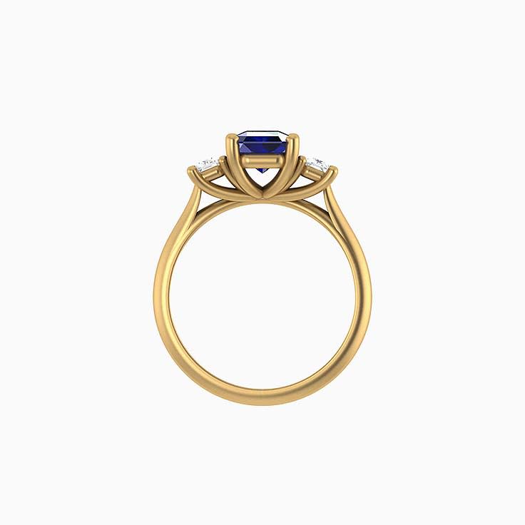 Luxury tanzanite and diamond ring