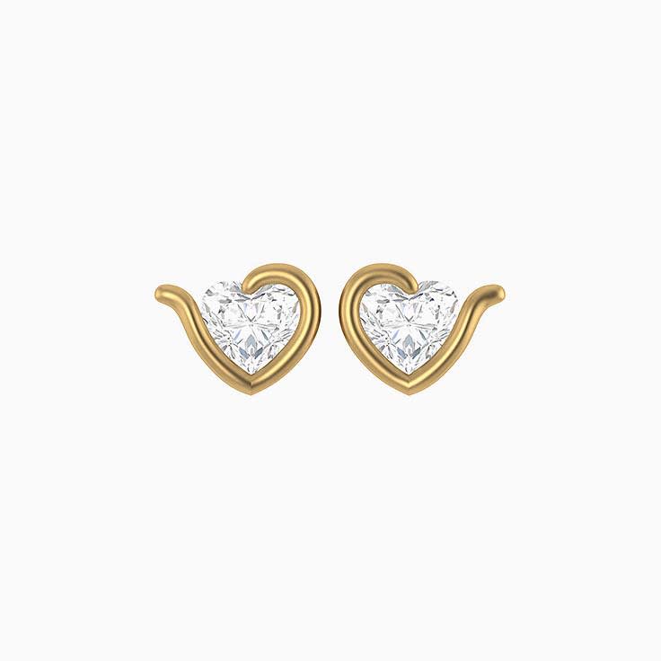 Lab Heart studs