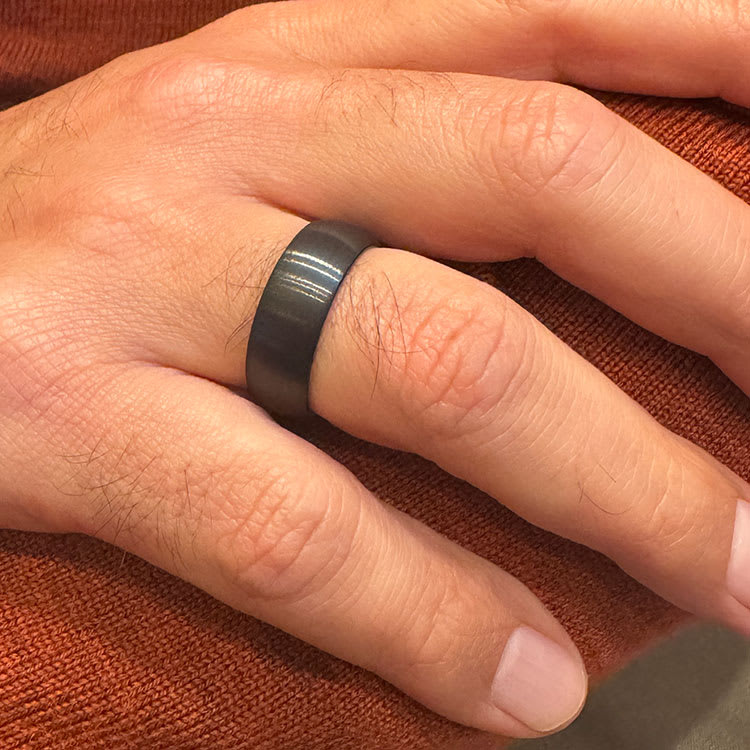 Comfort Fit Black Ring