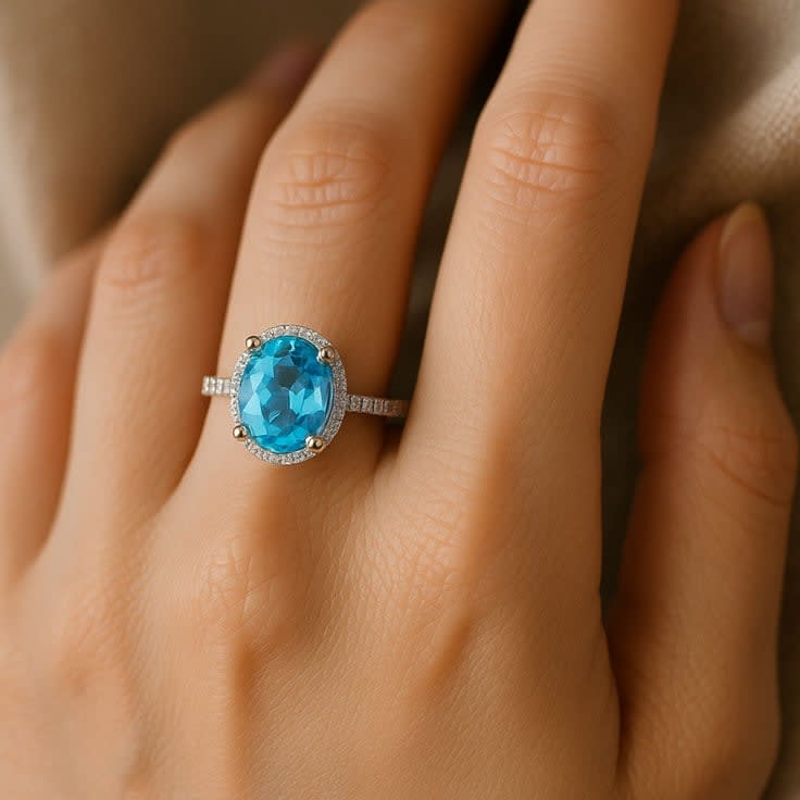 December birthstone dress ring