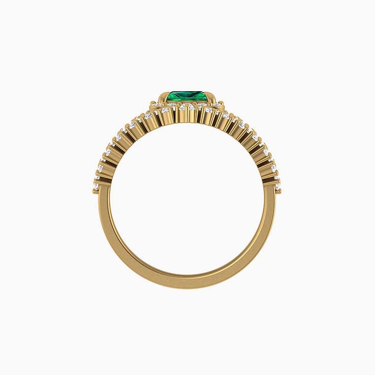 Elaborate Lab Emerald and Diamonds