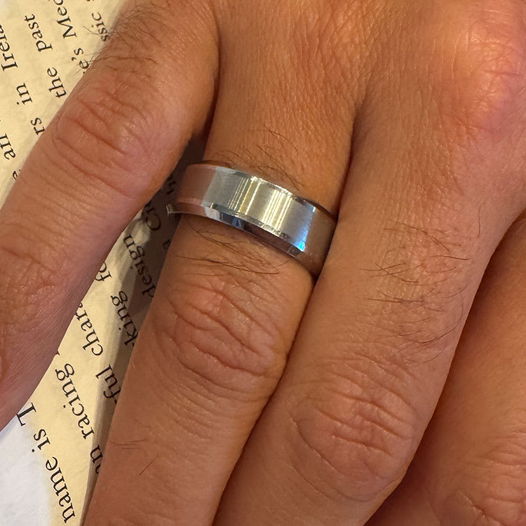 Flat beveled tungsten ring
