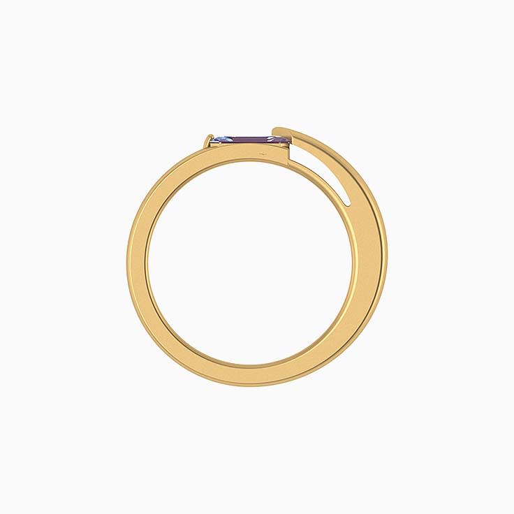 Natural Alexandrite matching wedding bands