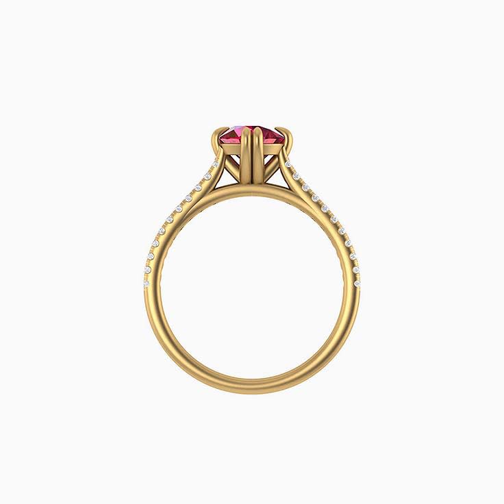 Class Better Natural ruby and diamonds