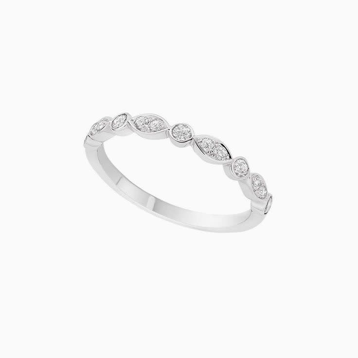 Natural diamond ladies band