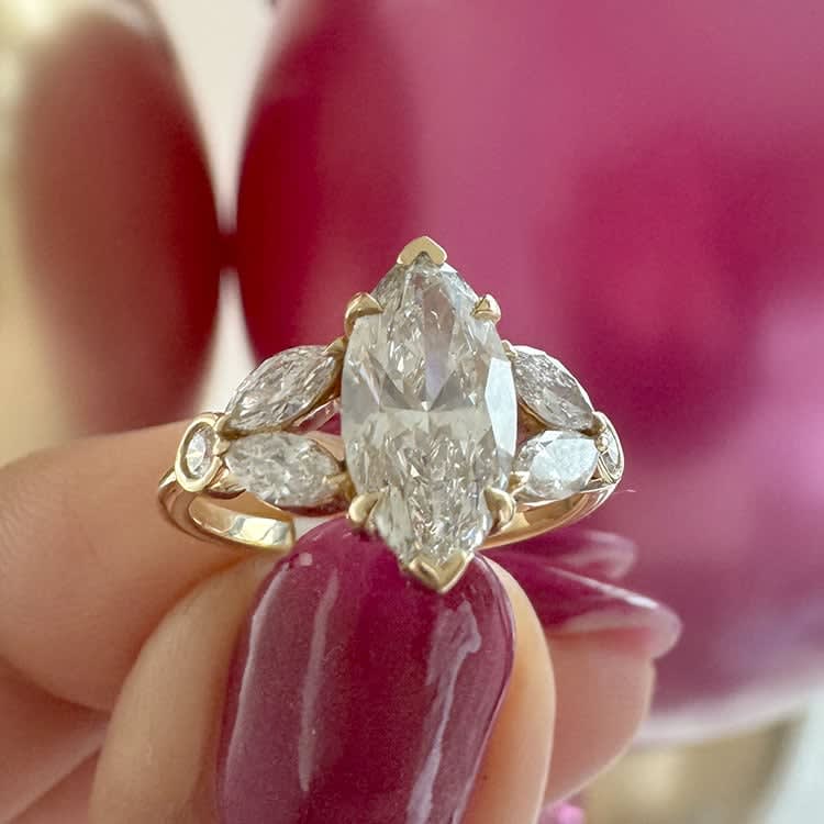 Marquise diamond with marquise band