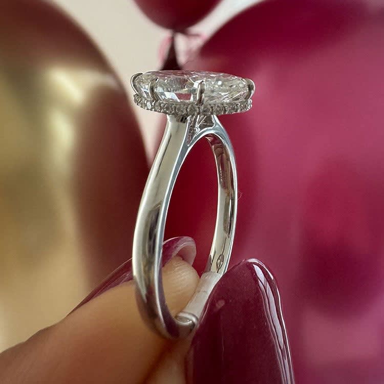 2carat marquise with a hidden halo