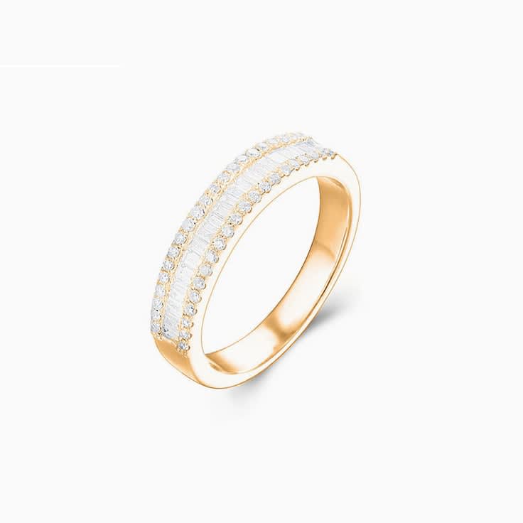 Round Baguette ring