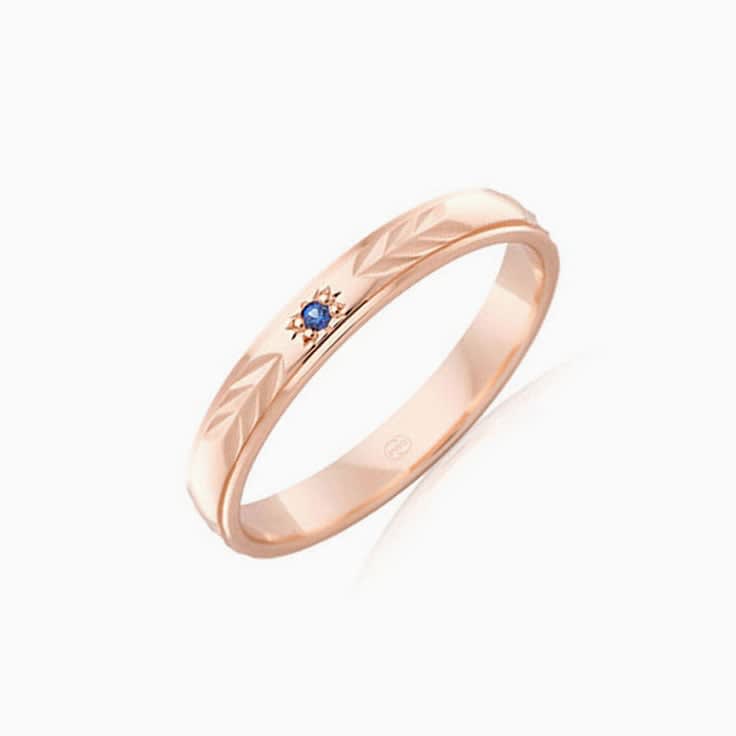 18k rosegold ring in 4mm