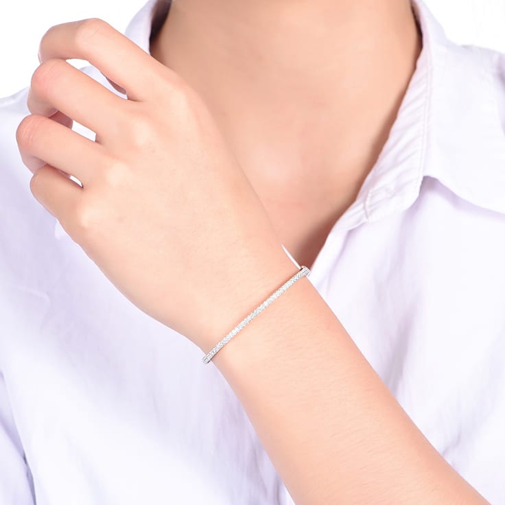 Round Diamond Full bangle