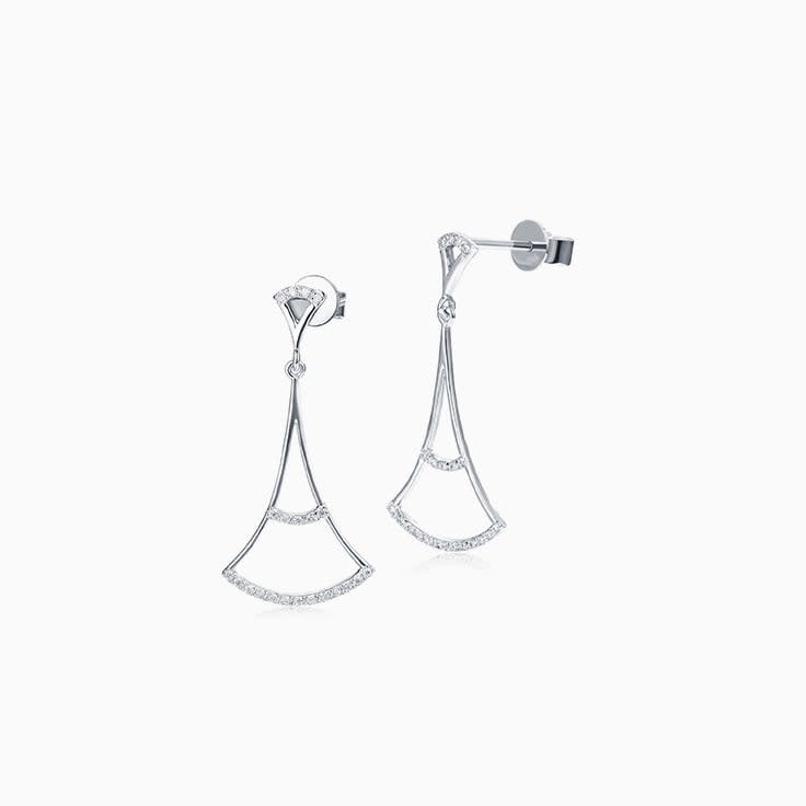Delicate Diamond Earrings