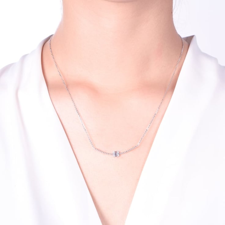 Baguette Cluster Necklace