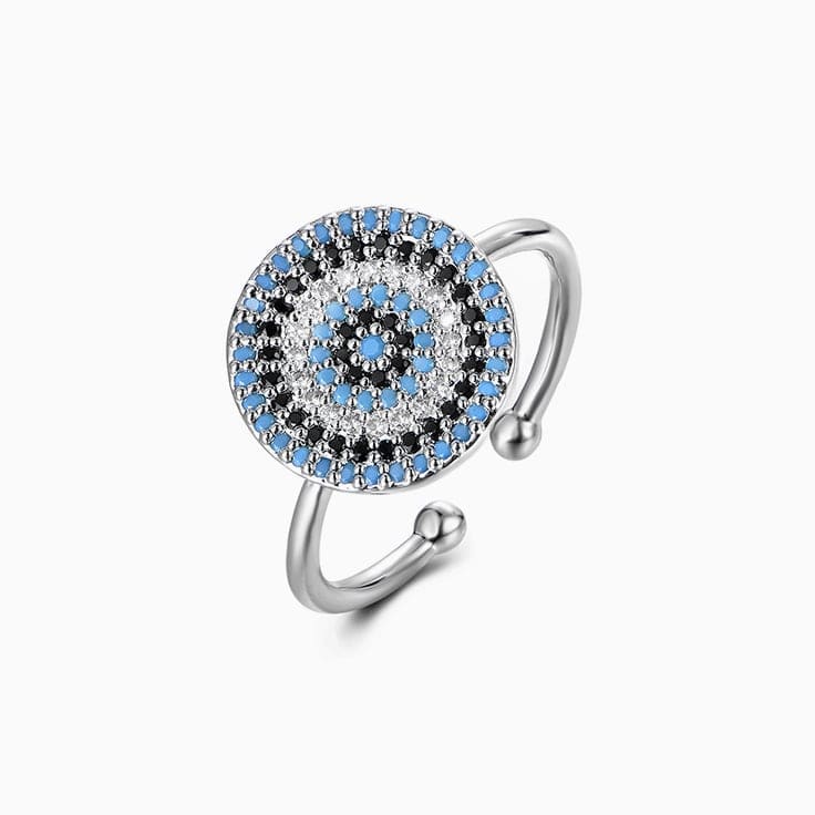 Evil Eye Diamond Ring
