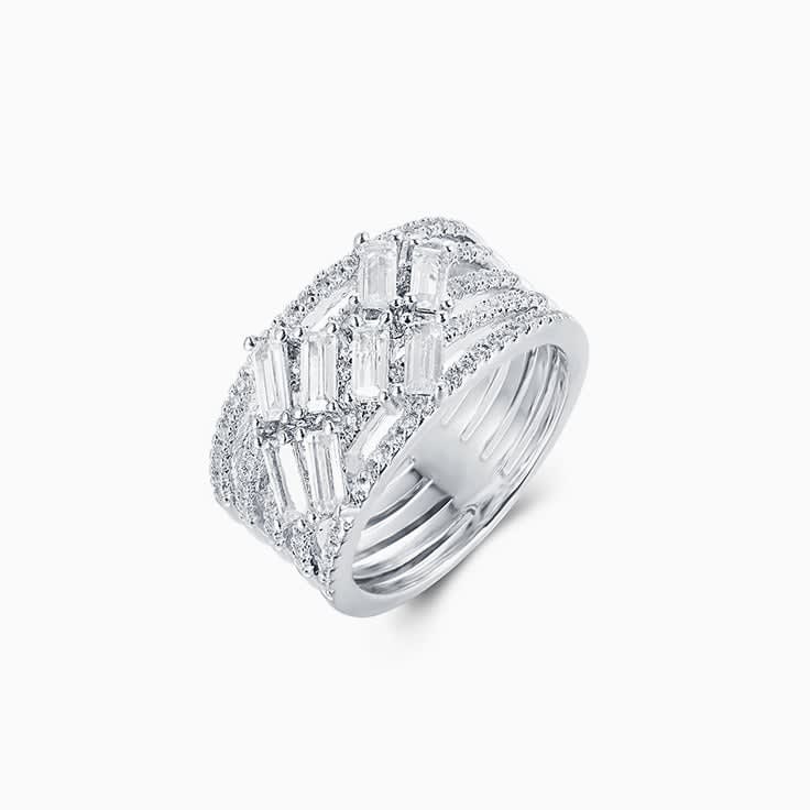 Multi Band Diamond Ring