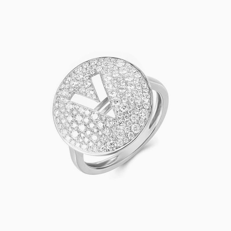 Personalised Diamond Disc Ring