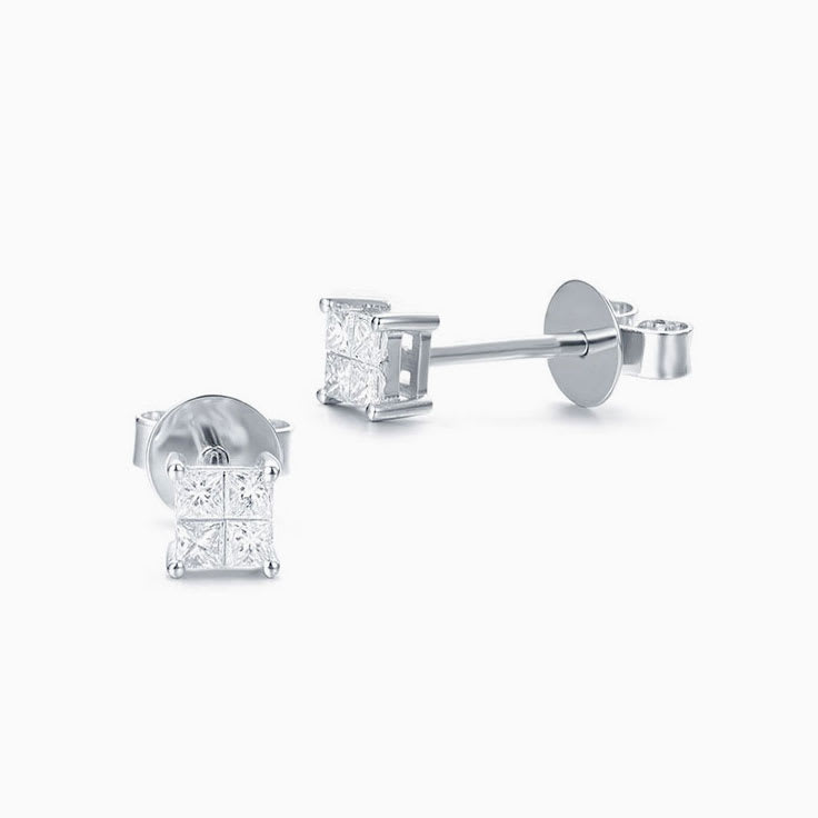 Princess Cluster studs