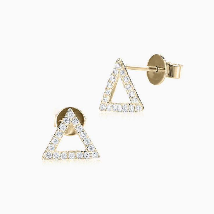 Triangle Diamond Studs