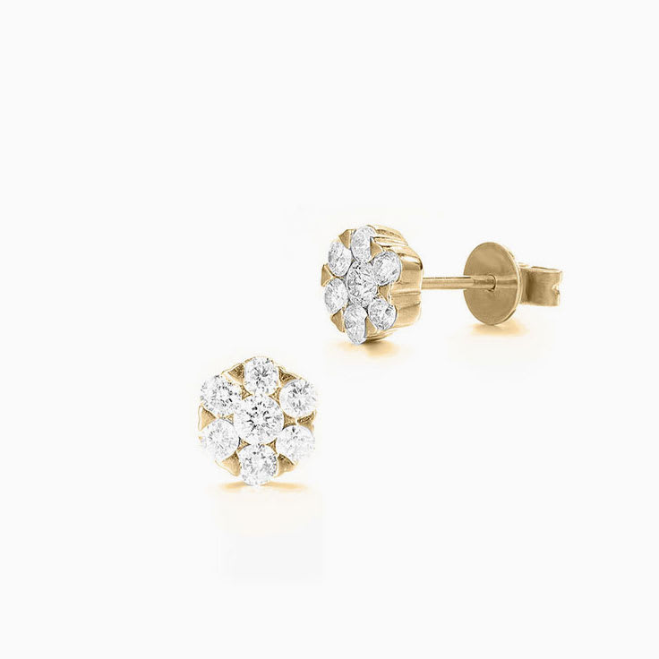 Round Cluster Studs