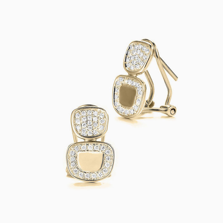Rosegold Pave Earrings