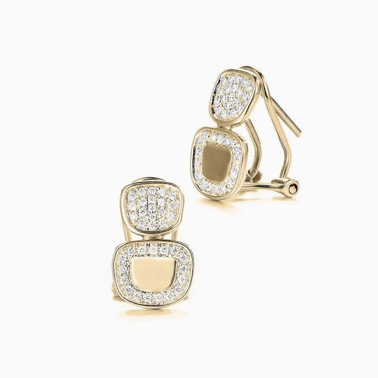 Rosegold Pave Earrings