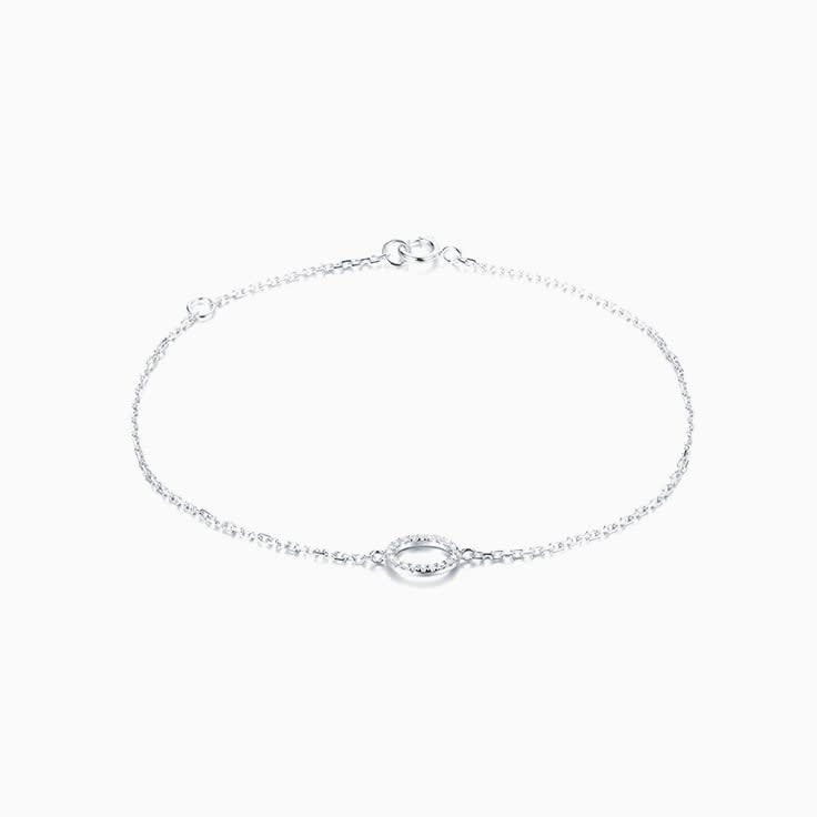 Oval Shape Diamond Bracelet
