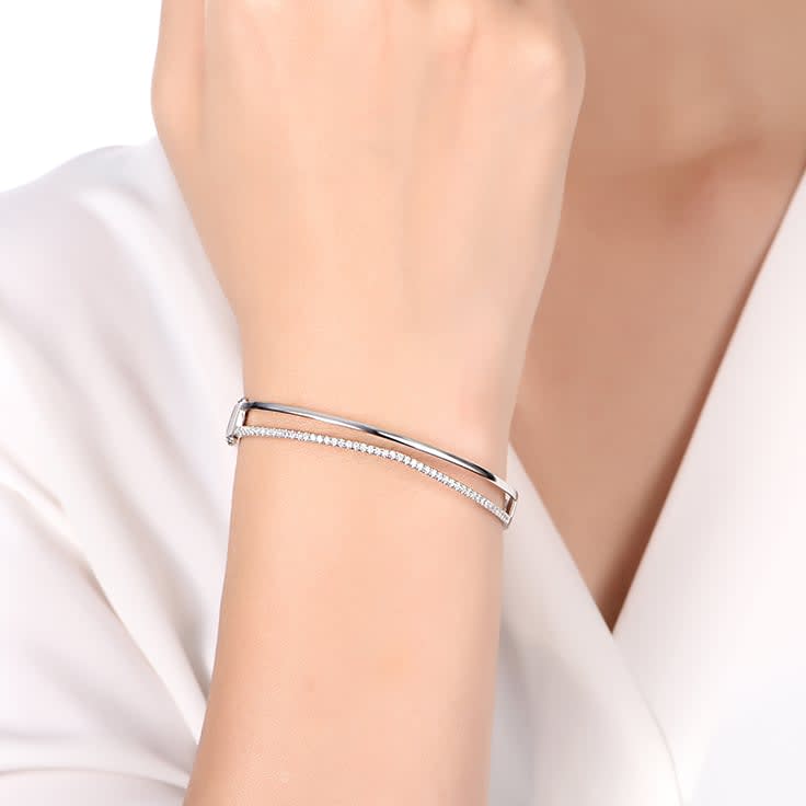 Double bar Bangle
