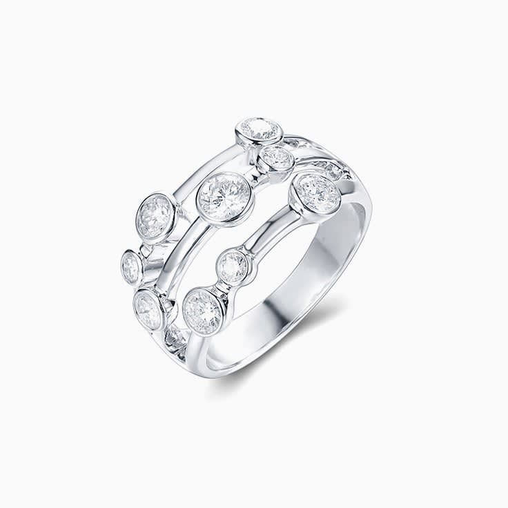 Three Band Diamond Ring