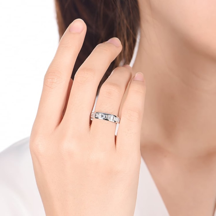 Channel set Baguette Diamonds