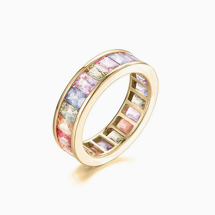 Multi colour Sapphire Ring