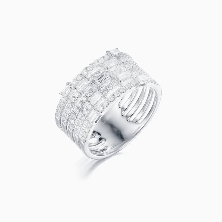 Five Bands Diamond Ring