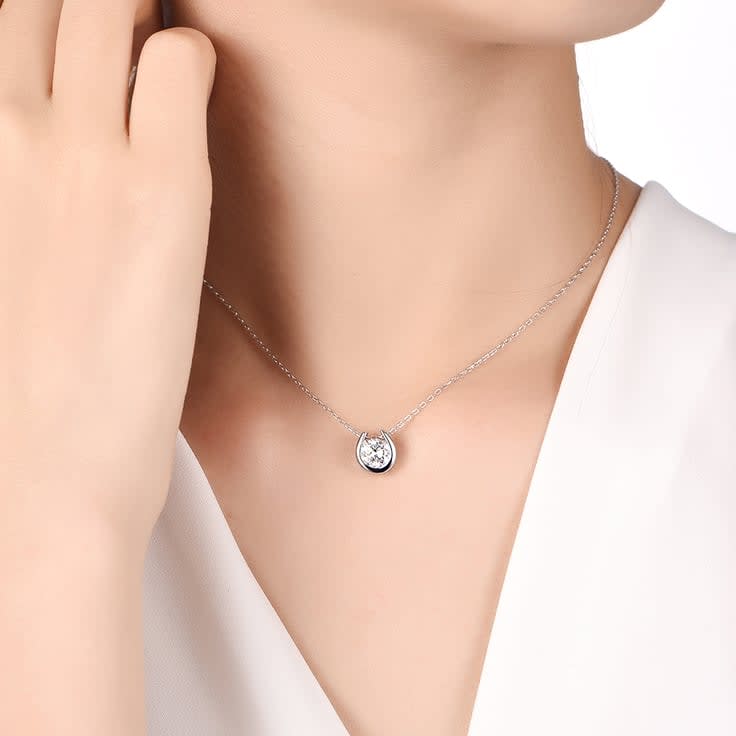 Partial Bezel necklace