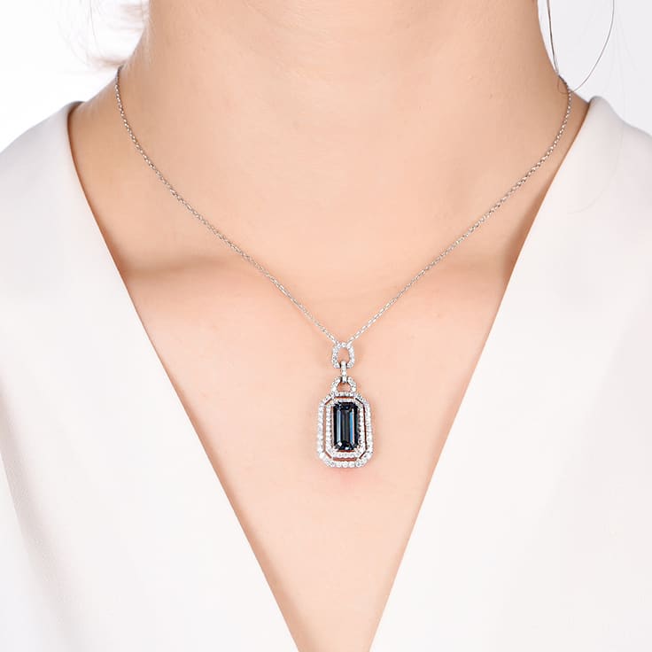 London Blue Topaz Pendant