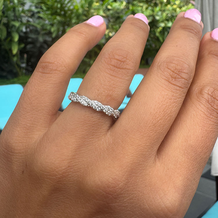 Knot Diamond Ring