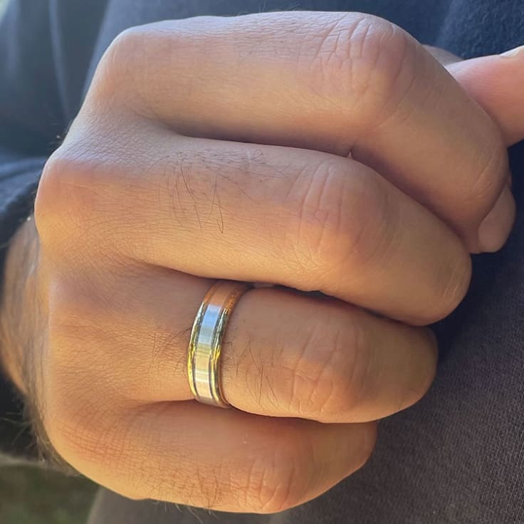 classic mens wedding ring 639A16