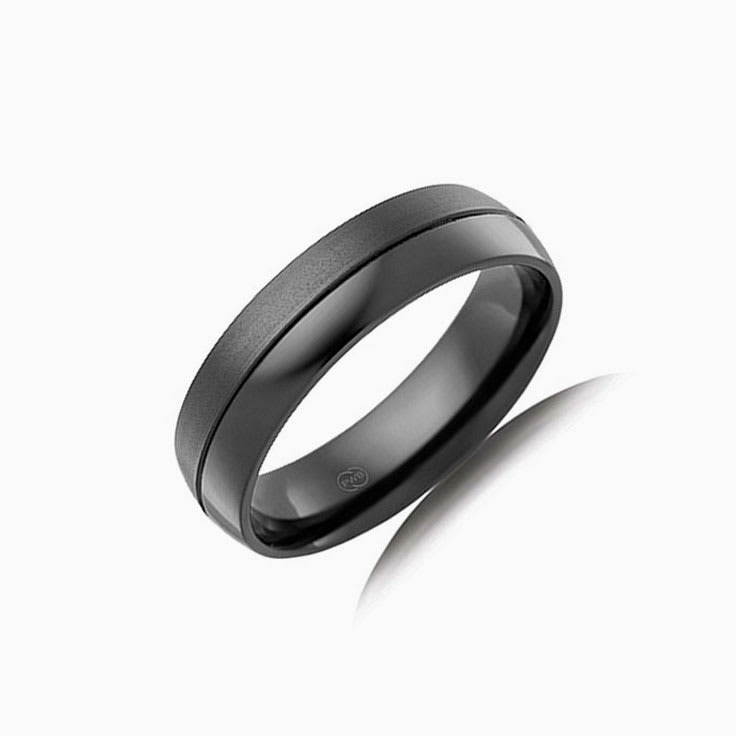 Polished and Brushed Mens Ring CW4440