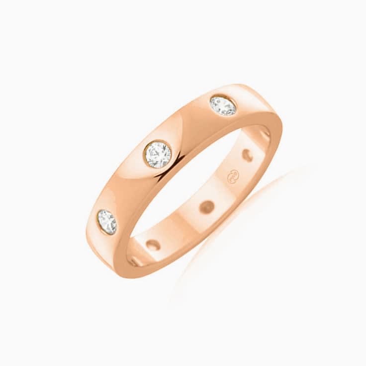 Drop set ladies ring B1832
